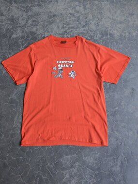 Vintage 90s Simpsons Itchy Scratchy Chopwork Orange Clockwork Parody Tee XL